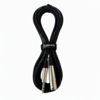 Câble de microphone XLR mâle-femelle OEM RH-X058 avec blindage spiralé, gaine en PVC, conducteur en cuivre sans oxygène