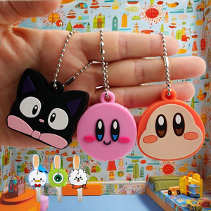 Tùy Chỉnh Phim Hoạt Hình Phong Cách <span class=keywords><strong>PVC</strong></span> Silicone Keychain Dễ Thương Bảo Vệ Bìa Chìa Khóa Trang Trí Mặt Dây Chuyền Với Mềm Giữ Chìa Khóa Trường Hợp - Product Image 3