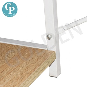<span class=keywords><strong>Escritorio</strong></span> de Computadora de Madera Blanca <span class=keywords><strong>con</strong></span> Estante Lateral, Mesa de Trabajo de Oficina <span class=keywords><strong>con</strong></span> Estantería de 4 Niveles para Escribir - Product Image 4