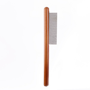 Wooden Pin Comb Hemu Steel Needle Dense Teeth For Dog Grooming Detangling Hair Removal - Product Image 5