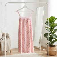 Pyjama d'été 3 pièces en jersey brodé de dentelle vintage grande taille pour femme, longueur genou, vente en gros Chine, tenue de nuit, chemise de nuit