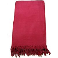 Karmakara PARIJAT HANDICRAFT 100% Châle de méditation en laine Bordeaux Rouge Moines tibétains Design Echarpe ethnique du Tibet Yoga