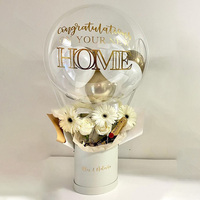 Panier-cadeau de ballons, panier de fleurs d'anniversaire, décoration surprise, fête, ballons Bobo, boîte transparente, ensemble de décoration de mariage