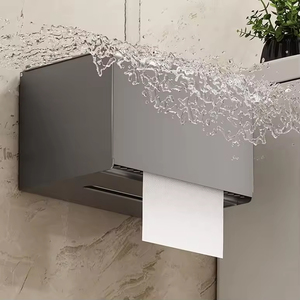 HLK Distributeur de <span class=keywords><strong>papier</strong></span> hygiénique de haute qualité Boîte à mouchoirs moderne Porte-<span class=keywords><strong>papier</strong></span> de salle de bain multifonction mural Boîte à mouchoirs de cuisine - Product Image 6