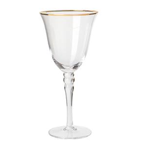 Различные логотипы и цвета в наличии стеклянная посуда с золотым ободом под заказ золотые оправы Винные Бокалы - Product Image 5