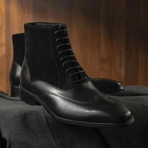 Bottes en cuir pour homme de qualité supérieure, nouvelles bottes d'hiver en cuir véritable, style britannique, pour la marche en plein air - Product Image 5