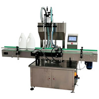 Machine de remplissage automatique Zhongjie à 2 têtes, pompe à engrenages à levage servo 42L pour bouteilles en plastique, eau, boissons, aliments