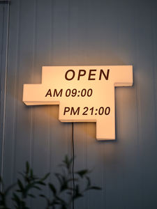 Enseigne commerciale à l'entrée du magasin, boîte à lumière acrylique enseigne de porte d'entreprise boîte à lumière boîte à lumière publicitaire - Product Image 2