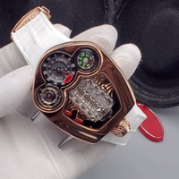 Luxuriöse JACOBCO 41mm Automatik-Chronograph Herrenuhr, Saphirglas Kautschukarmband 316L Edelstahl Großhandel