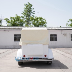 Voiture électrique vintage classique blanche homologuée pour la route, idéale pour le tourisme et le transport spécial, à vendre - Product Image 6