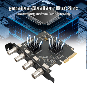 Carte de capture <span class=keywords><strong>Acasis</strong></span> 4 canaux PCIE Carte vidéo SDI 1080P 60FPS Carte de capture pour réunion de jeu Diffusion en direct - Product Image 3