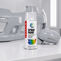 Cat Dasar Clear Coat 1K Akrilik Aerosol 400 mL Semprotan Perlindungan UV Kilap Tinggi untuk Cat Mobil