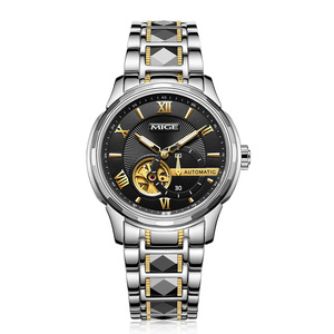 Reloj Automático de Pulsera con Esfera Redonda de Acero Inoxidable 316L de Alta Calidad Personalizado OEM, Relojes Mecánicos Miyota 82S5 para Hombre de Negocios - Product Image 1