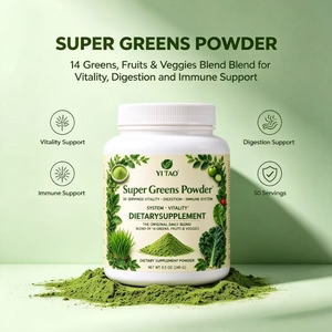 OEM Super Greens Powder, Mezcla de 14 Verduras y Frutas, Apoya la Vitalidad, la Digestión y el Sistema Inmunológico, Suplemento Dietético - Product Image 2