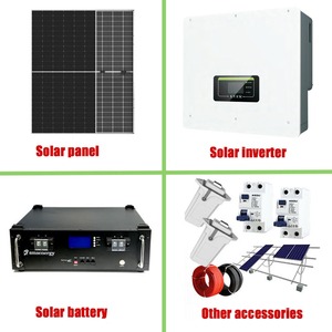Système complet de panneaux solaires 5kW 8 kW 10 kW Système d'énergie <span class=keywords><strong>solaire</strong></span> domestique hors réseau système hybride domestique hors réseau - Product Image 5