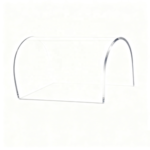 Modern Acrylic Display Rack Desktop Horizontal Pre-Assembled Light Weight <b>Floating</b> Shelf Single Tier Clear <b>Plastic</b> Corrosion - Product Image 2