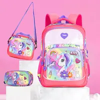 Set of 3 Unicorn Design Backpack for Kids