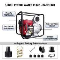 Pompe à eau à essence auto-amorçante HR-G192J 8,5 kW à haute pression et haute portance pour l'irrigation agricole, les eaux usées et le drainage des inondations