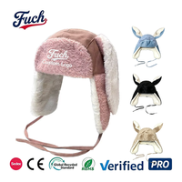 Personnalisé Chaud Lapin Mignon Lei Feng Chapeau Ushanka Nouveaux Chapeaux pour Adulte Hiver Senior À La Mode Velours Épaissie Oreille Protection Tricoté Chapeau