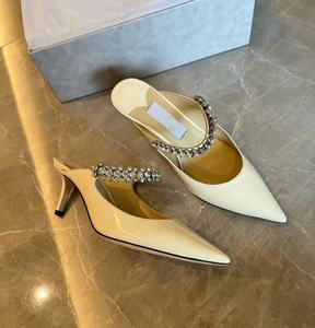 Nouvelles Sandales d'été de Luxe pour Femmes, Modèle Américain, de Marques Célèbres, à Talons Hauts, Ornées de Diamants, pour Mariage - Product Image 4