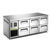 Réfrigérateur-congélateur de comptoir professionnel en acier inoxydable à 4 ou 6 tiroirs pour cuisine de restaurant - Prix usine