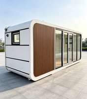 Capsule modulaire préfabriquée portable de type B Apple Cabin de 6 m pour bureau, maison et espace de travail, idéale pour hôtel, appartement ou immeuble de bureaux
