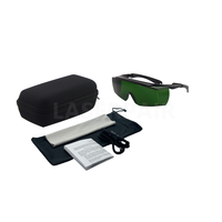 Lunettes de sécurité certifiées CE EN207 avec monture en plastique TR90, laser à fibre 1500W 1064nm OD>7 pour machine de soudage laser LP-YHP-2