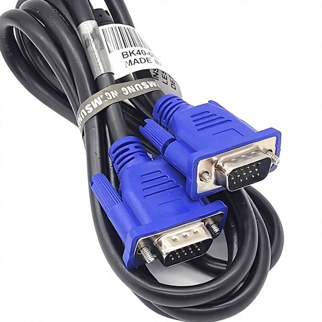 Original 15 Meters All-Copper 4+5 VGA Cable for 1080p High-Definition Monitor and Personal Computer