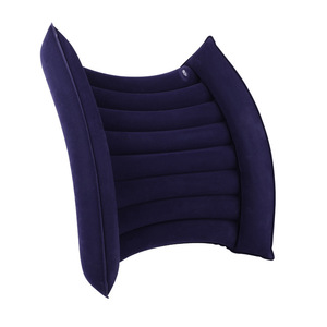 Coussin de soutien lombaire gonflable en forme de U pour chaise de bureau, oreiller de dossier avec rembourrage en fibre de polyester, utilisation pour le massage et la santé - Product Image 2