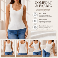 Vente en gros usine – Nouvelle Camisole Confortable en Coton Respirant et Doux à Bretelles Larges et Extensibles pour un Confort Quotidien