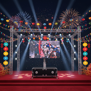 Écran LED portable pour remorque, panneau d'affichage relevable 5000 cd 16:9 haute résolution, affichage vidéo extérieur pour publicité routière et événements - Product Image 5