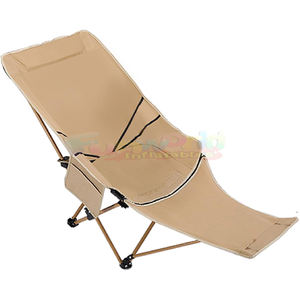 Fabricantes de sillas plegables para acampar al aire libre con reposapiés reclinable portátil para acampar en la playa - Product Image 1