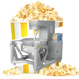 Gas Ball Vorm Maker Industriële Maïs Popcorn Machine Grote Caramel Voor Popcorn Industriële