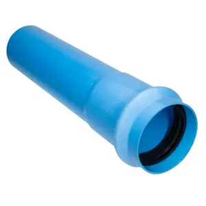 Pipa Pvc plastik drainase irigasi pertanian, pipa air plastik drainase warna biru Diameter besar harga pabrik