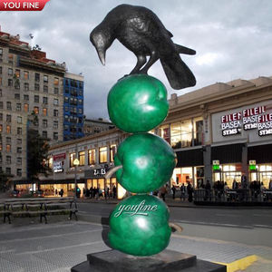 Escultura antiga decorativa famosa do bronze do molde Apple - Product Image 5