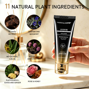 Crema Acondicionadora para Teñir el <span class=keywords><strong>Cabello</strong></span>, Fórmula Suave Especialmente Diseñada para <span class=keywords><strong>Hombres</strong></span> y Mujeres Mayores, Cubre Uniformemente las Raíces <span class=keywords><strong>de</strong></span> <span class=keywords><strong>Cabello</strong></span> Gris - Product Image 4