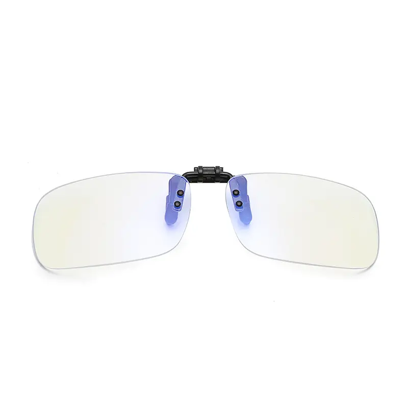 Prendedor de óculos de bloqueio da luz azul do plástico em óculos