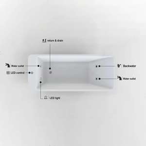 Bañera de Acrílico para Terapia de Agua Fría, Bañera de Hielo Blanca para Atletas - Product Image 3