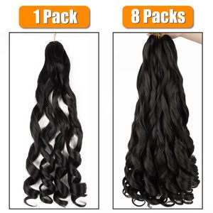 Vendita Diretta dalla Fabbrica: Capelli per Treccine Francesi in Fibra Resistente al Calore da 24 Pollici, 150g, Ondulati e Ricci - Product Image 5