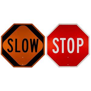 Heißer verkauf stop gedruckt reflektierende geprägte aluminium verkehrs zeichen glow in the dark - Product Image 1