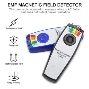 전자기 방사선 시험기 필드 EMF 가우스 미터 유령 사냥 휴대용 EMF 자기장 감지기 5 LED 가우스 미터 - Product Image 2