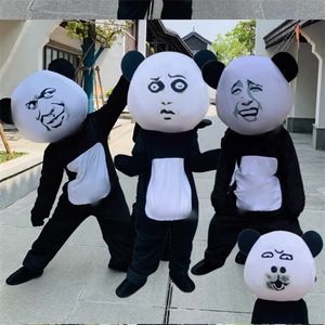 Disfraces de <span class=keywords><strong>Panda</strong></span> de Peluche Personalizados, Divertidos y Originales, para Cosplay, Fiestas, Eventos, Actuaciones, Accesorios con Temática Navideña, Disfraz para Adultos - Product Image 6