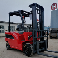 Carrello Elevatore Elettrico ad Alto Risparmio Energetico da 3 Tonnellate con Caricatore Laterale, Batteria ad Alta Autonomia e Caricabatterie Incluso