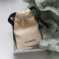 Sac à cordon en toile de coton de luxe personnalisé de 12 onces avec logo personnalisé, emballage cadeau, pochette à bijoux