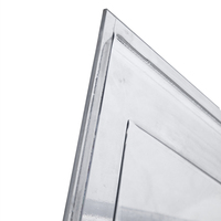 Plaque de verre panoramique conique, panneau transparent en polycarbonate, tuile de toit triangulaire en polycarbonate, plaque en polycarbonate gaufrée, pyramide