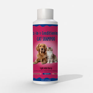 Shampoo e Balsamo 2-in-1 per Gatti al Profumo di Ciliegia Selvatica, Concentrato 10:1, a Base di Piante Naturali, per il Lavaggio Felino - Product Image 6