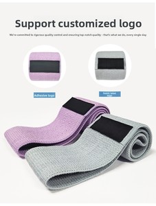 Bộ dây kháng lực tập thể dục bằng vải đàn hồi nhiều màu sắc bán buôn - Product Image 3