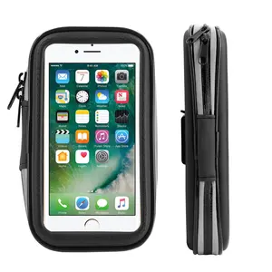 Suporte para celular para motocicleta, capa à prova d'água para guidão e bicicleta