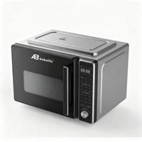 Four à micro-ondes et friteuse à air chaud 3-en-1 Anbolife OEM, nouveau modèle 24L sans plateau tournant, 1700W, sans huile, cavité en acier inoxydable, auto-nettoyant