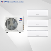 Pompe à chaleur longue portée, directement de l'usine, 24000 BTU, 36000 BTU, R32, climatiseur multi-split avec kit d'installation flexible